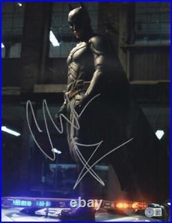 Christian Bale Signed 11x14 Photo The Dark Knight Batman Autograph Beckett 82