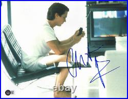 Christian Bale Signed Autograph 11x14 American Psycho Photo Bas Beckett Coa