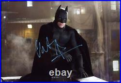 Christian Bale Signed Autograph 12x18 Photo The Dark Knight Batman BAS COA