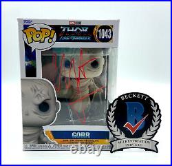 Christian Bale Signed Autograph Funko Pop Gorr Thor Love And Thunder Beckett