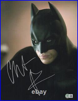 Christian Bale Signed Batman'the Dark Knight' 11x14 Photo Auto Beckett Bas 29