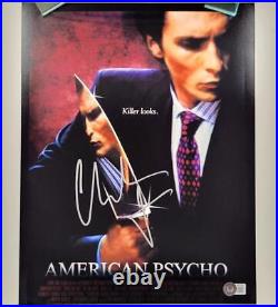 Christian Bale autograph signed American Psycho 11x14 photo (A) BAS Beckett