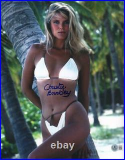 Christie Brinkley Signed Autograph Vacation 11x14 Photo Beckett Bas