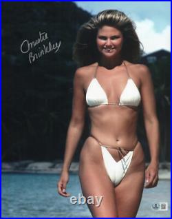 Christie Brinkley Signed Autograph Vacation 11x14 Photo Beckett Bas