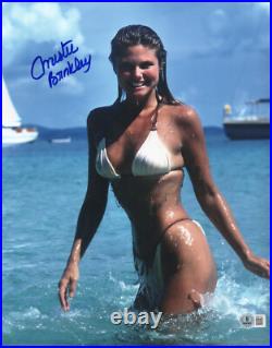 Christie Brinkley Signed Autograph Vacation 11x14 Photo Beckett Bas