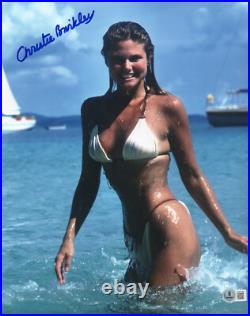 Christie Brinkley Signed Autograph Vacation 11x14 Photo Beckett Bas