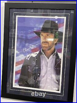 Chuck Norris autograph signed 11x14 Walker Texas Ranger Jsa