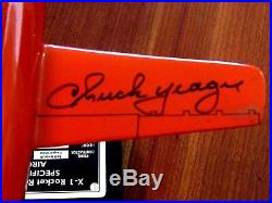 Chuck Yeager Ace Bell X-1 Rocket Research Plane Oct 1947 Flight Signed Auto Gem