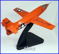 Chuck Yeager SIGNED Bell X-1-Scalecraft Model-1/32-withStand-No COA or box-AS IS