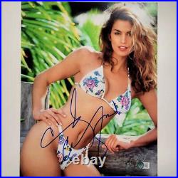 Cindy Crawford signed 11x14 photo autograph Beckett BAS Holo