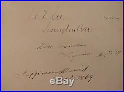 Civil War Autograph Album Signed by Robert E. Lee & Jefferson Davis on Same Page