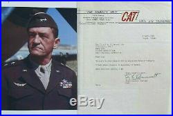 Claire Lee Chennault Commander Flying Tigers''Rare'' Signed''CAT'' Letterhead