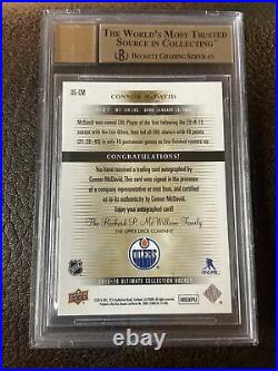 Connor Mcdavid 2015-16 Ultimate Collection Rookie Auto /175 Bgs 9.5/10