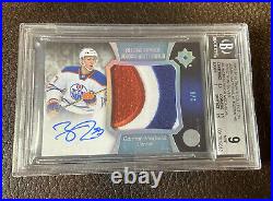 Connor Mcdavid 2015 Ultimate Collection Spectrum Rookie Patch Auto /6 Bgs 9/10