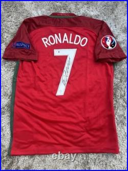 Cristiano Ronaldo signed Portugal euro winners 2016 jersey, Beckett COA