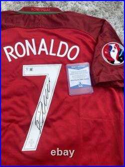 Cristiano Ronaldo signed Portugal euro winners 2016 jersey, Beckett COA