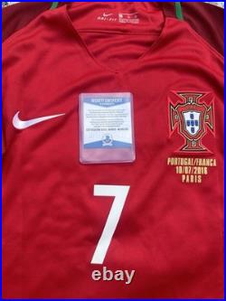 Cristiano Ronaldo signed Portugal euro winners 2016 jersey, Beckett COA