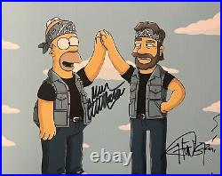 DAN CASTELLANETA & TOMMY CHONG SIGNED 8x10 PHOTO AUTOGRAPH AUTHENTIC COA