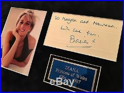 DIANA Princess of Wales PSA/DNA Authentic AUTOGRAPH SIGNED CONCORDE
