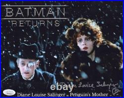 DIANE SALINGER Signed BATMAN RETURNS 8x10 Photo AUTHENTIC Autograph JSA COA Cert
