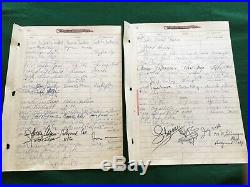 DON BEACHCOMBER signed guestbook autographs 1964-1973 actors music NASA politics