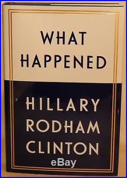 DUAL AUTOGRAPH What Happened Book SIGNED by both BILL & HILLARY CLINTON HOT