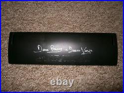 Darth Vader master replicas ESB Lightsaber hand signed & used by Dave Prowse COA