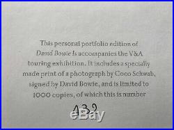 David Bowie Is Book SIGNED Personal Portfolio Black Edition autograph Rare