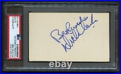 Dick Clark signed autograph auto Vintage 3x5 Host American Bandstand PSA Slabbed