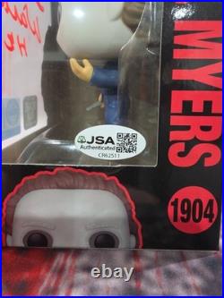 Dick Warlock Signed Hot Topic Scare Fair 2025 Michael Myers Funko WithJSA COA