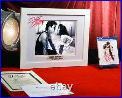 Dirty Dancing PATRICK SWAYZE & JENNIFER GREY Signed AUTOGRAPH, DVD, COA, Frame