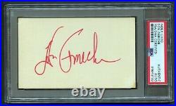 Don Ameche signed autograph auto Vintage 3x5 Trading Places / Cocoon PSA Slabbed
