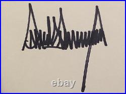 Donald Trump Art Of The Deal Autograph Signature Autographed Book Signed To Eric
