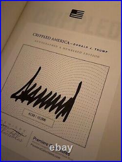Donald Trump Crippled America book signed with COA USA! Great condition