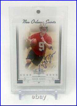 Drew Brees 1 of 1 2016 Recollection Collection Signed 2006 Donruss Threads #74