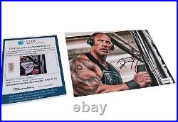 Dwayne Johnson Signed autographed 20x15 COA photo in 30x22 clear frame