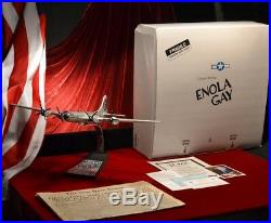 ENOLA GAY Paul Tibbets Signed AUTOGRAPH Danbury Mint Model, COA, AP, Newspaper