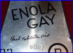 ENOLA GAY Paul Tibbets Signed AUTOGRAPH Danbury Mint Model, COA, AP, Newspaper