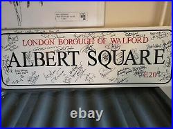 Eastenders Albert Square Sign signed By The Cast