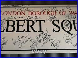 Eastenders Albert Square Sign signed By The Cast
