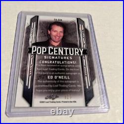 Ed O'neill 2021 Leaf Pop Century Black Auto Autograph #2/7 Married With Children