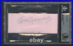 Edgar Kennedy d1948 signed autograph 2x5 cut Actor Original Keystone Kop BAS
