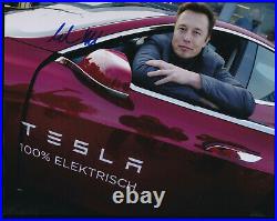 Elon Musk Tesla Authentic Autograph Autographed Signed 8x10 Photo COA UACC