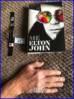 Elton John Autographed Signed Book ME Waterstones Event Inc Wristband Etc