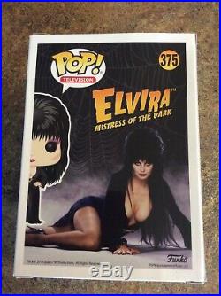 Elvira signed spooky empire exclusive Funko Pop orange dress LE 1500 autograph