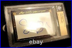 Emma Watson Signed Card Autograph Harry Potter Leaf Beckett Limited 1 of 1