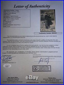 Erwin Rommel signed Sepia Photo Postcard JSA LOA German WWII General RARE B452