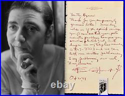 FANNIE HURST Autograph/ Signed Hand Written Letter JSA (COA) American Novelist