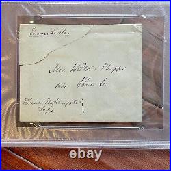 FLORENCE NIGHTINGALE PSA/DNA AUTOGRAPH Envelope SIGNED To Red Cross Member