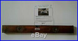 Frank Lloyd Wright Personally Owned & Used Wooden Level Signed In Name Plate Coa
